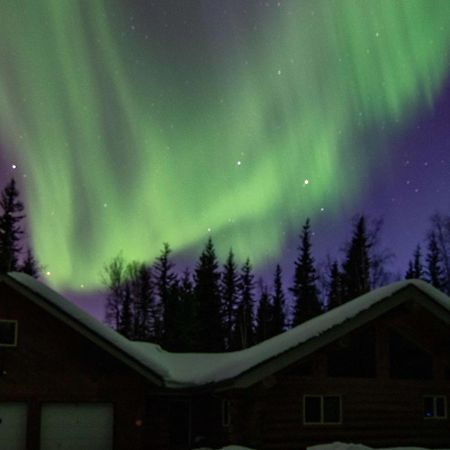 Riverside Log Cabin On-Site Aurora Viewing! North Pole Eksteriør billede