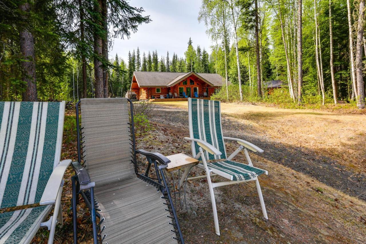 Riverside Log Cabin On-Site Aurora Viewing! North Pole Eksteriør billede