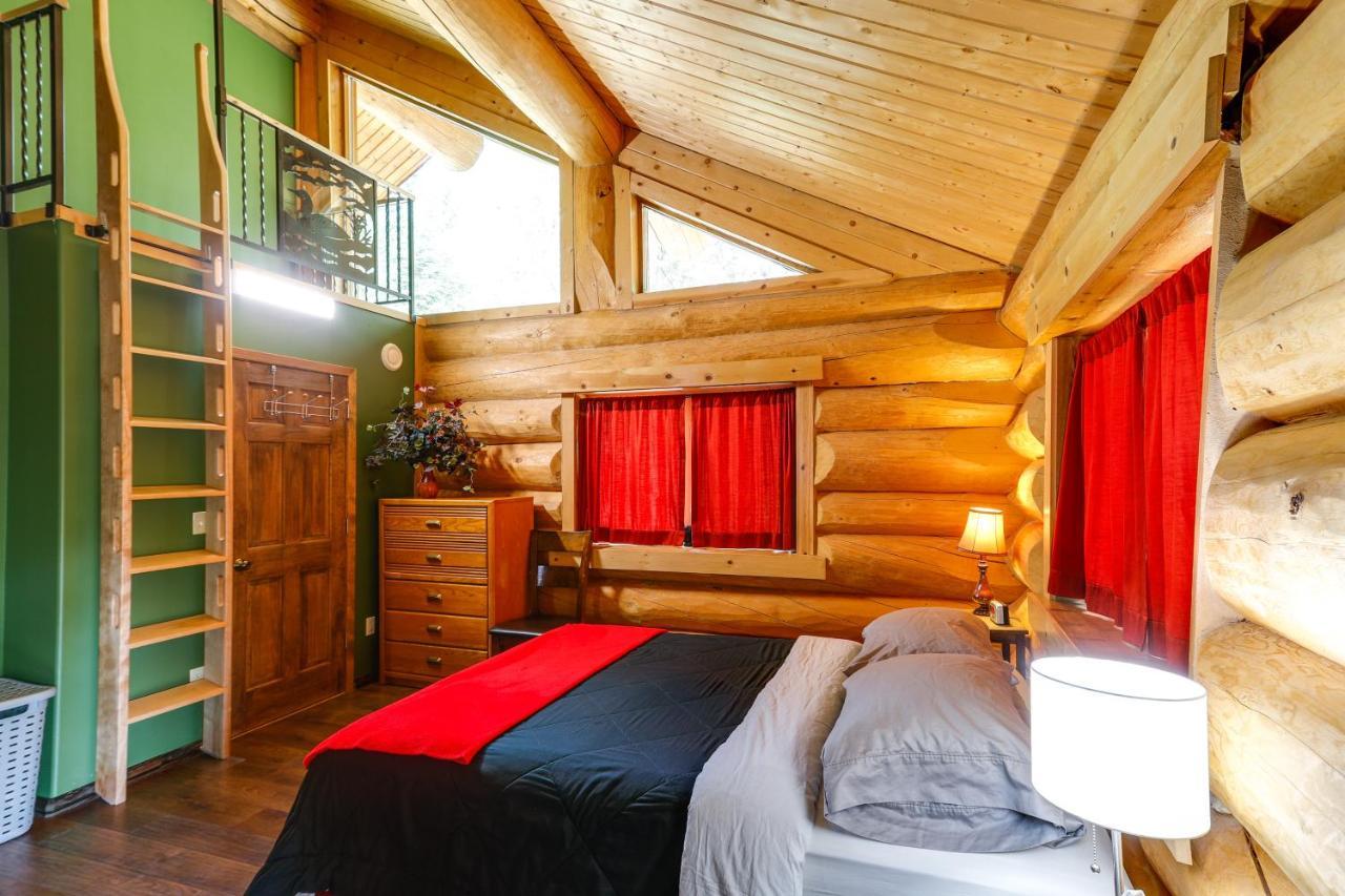 Riverside Log Cabin On-Site Aurora Viewing! North Pole Eksteriør billede
